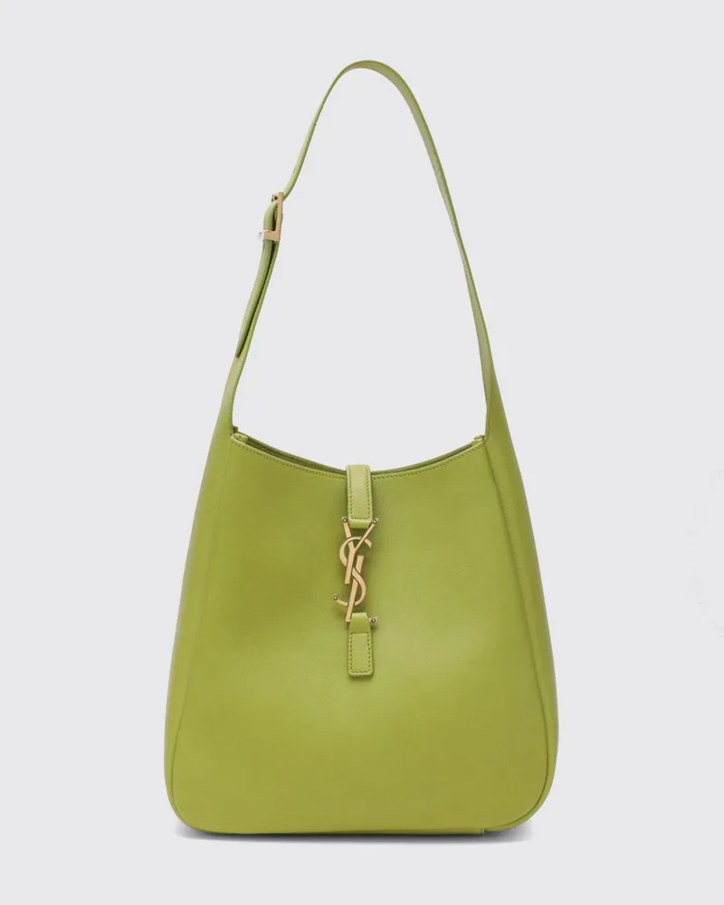 Saint Laurent Le 5 à 7 Ledertasche Limette