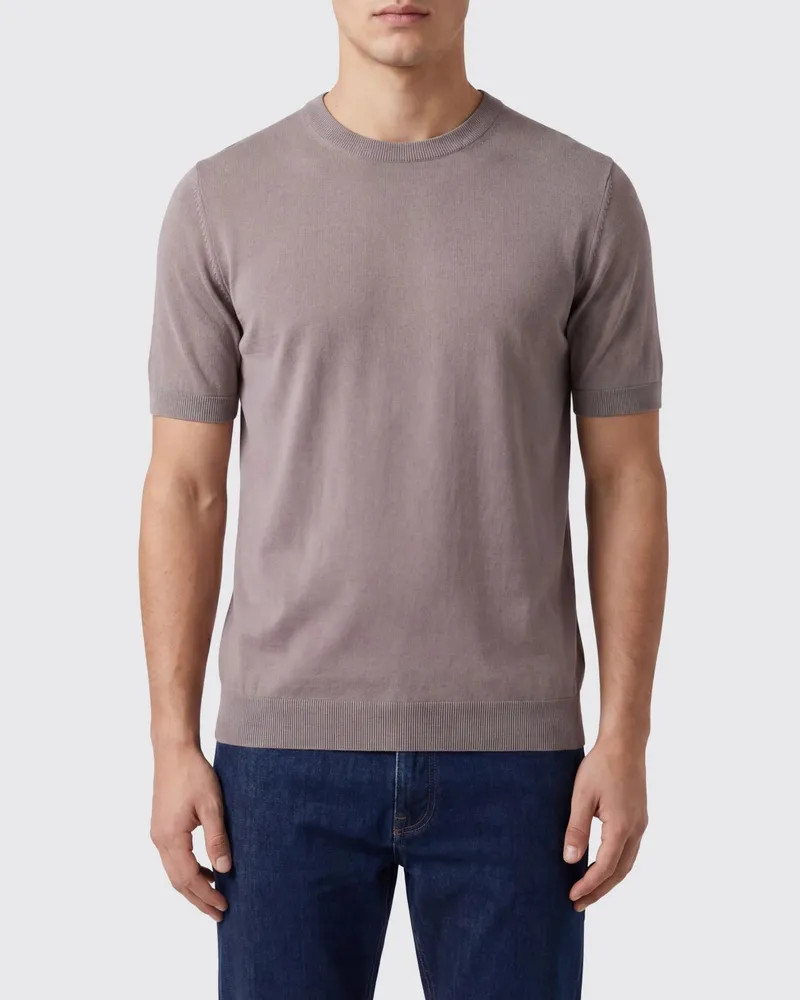 Ballantyne Baumwoll-Stricktop Grau