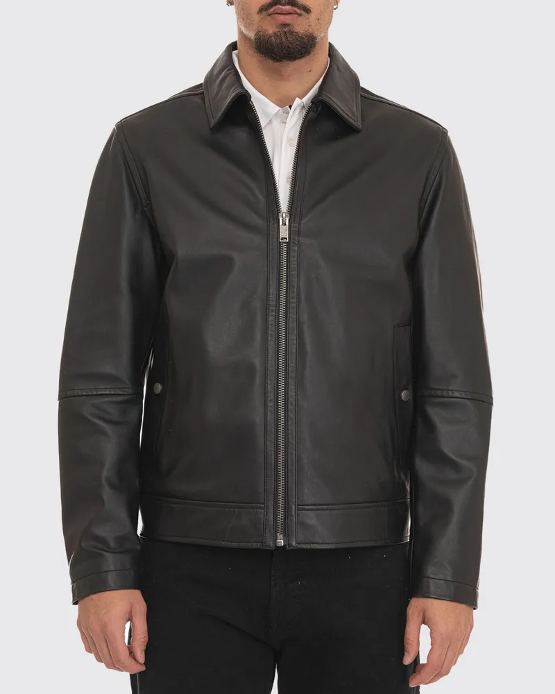 HUGO BOSS Mantel herren Schwarz