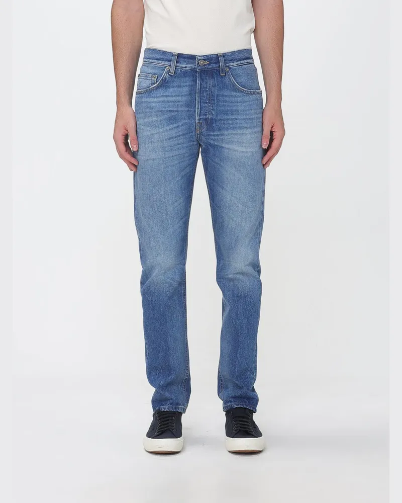 Dondup Icon Skinny-Fit-Jeans mit fünf Taschen aus mittelhohem blauen Baumwolldenim Blau