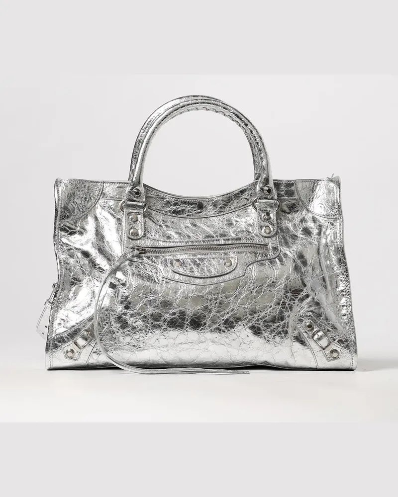 Balenciaga Schultertasche damen Silber