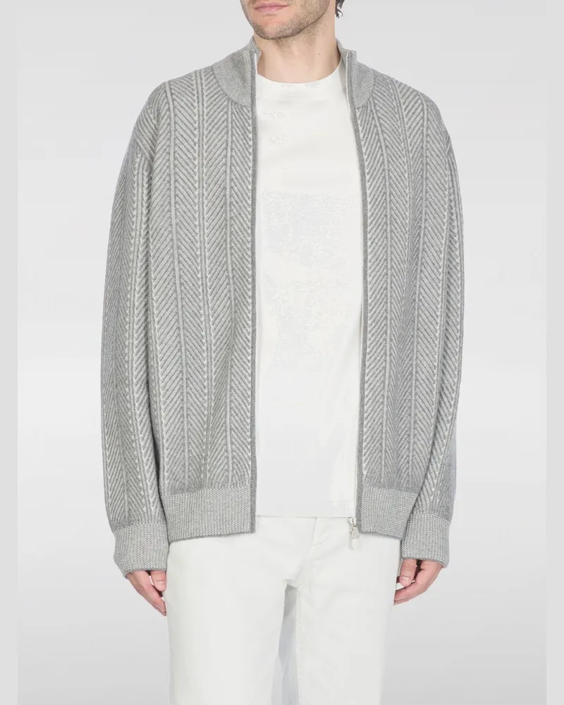 Brunello Cucinelli Strickjacke herren Grau