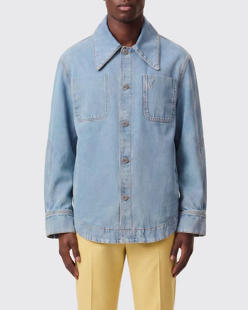 AMI Paris Jeanshemd Blau