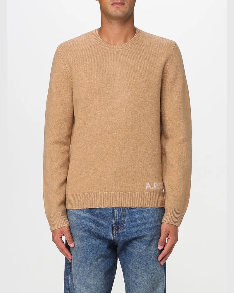A.P.C. Strickjacke herren Camel