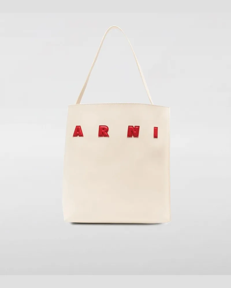 Marni Schultertasche damen Ivory