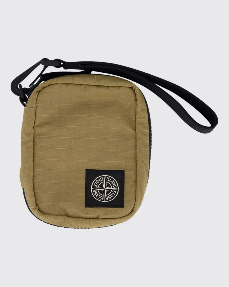 Stone Island Brieftasche von aus Ripstop-Nylon mit Compass-Logo und Handgelenkschlaufe Military