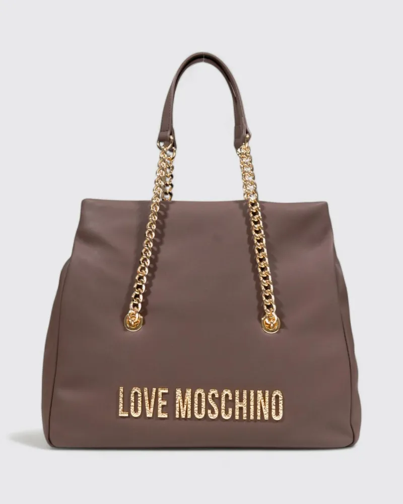 Moschino Schultertasche damen Braun