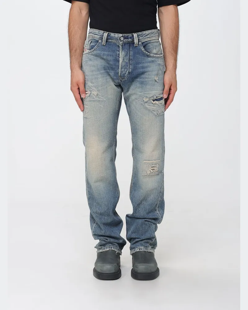 Diesel 1985 Larkee Regular-Fit-Jeans aus Stretch-Denim im Distressed-Look Blau