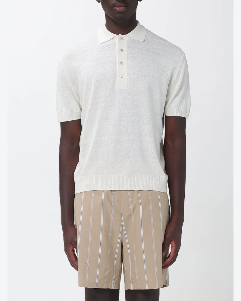Paolo Pecora Milano Polohemd aus Seidenstrick Yellow