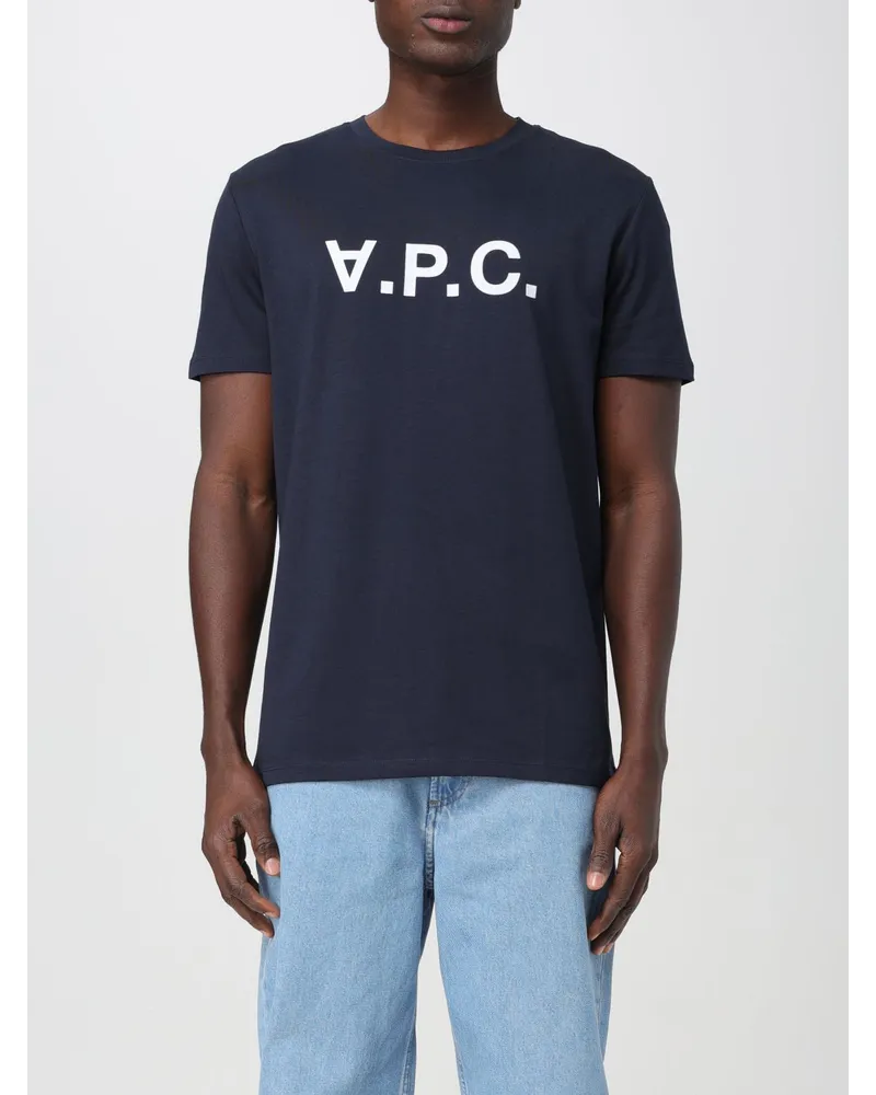 A.P.C. T-shirt Blau