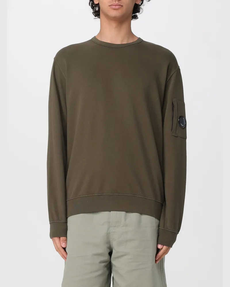 C.P. Company Rundhals-Sweatshirt aus Baumwolle Grün