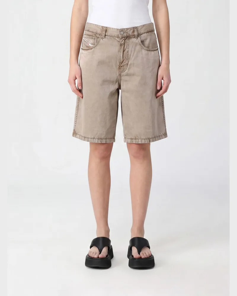 Diesel 5-Pocket-Jeansshorts mit Washed-Effekt Natural