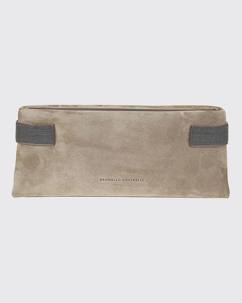Brunello Cucinelli Schultertasche damen Mud