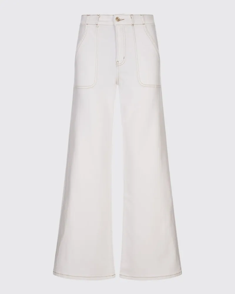 Frame Denim Hose damen Weiß