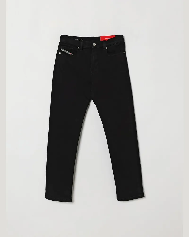 Diesel 2020 D-Viker Straight-Fit Jeans für Jungen aus Baumwolldenim Schwarz