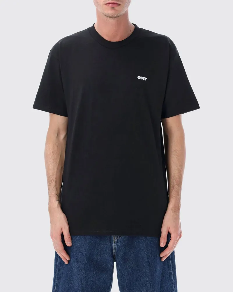 Obey T-shirt herren Schwarz