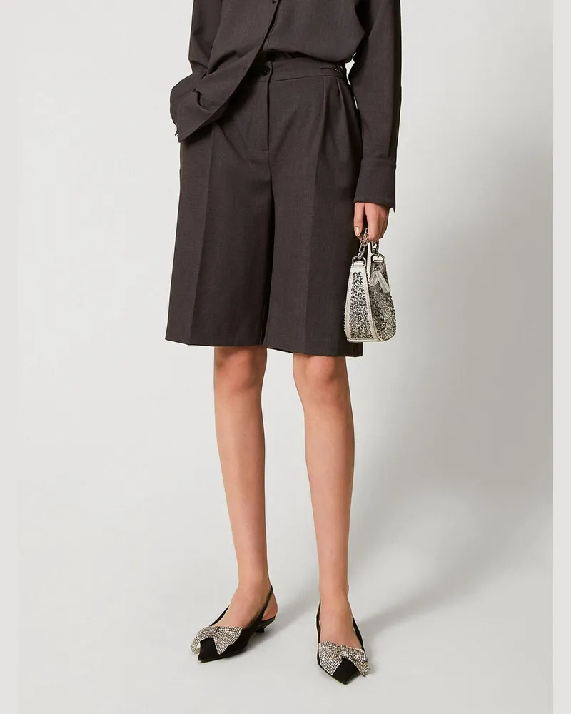 Twin-Set Shorts damen Grau