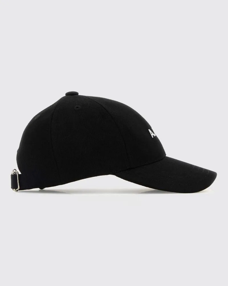 A.P.C. Charlie Baseballkappe aus Baumwolle mit gesticktem Logo Schwarz