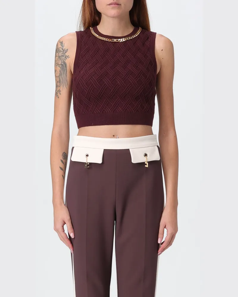 Elisabetta Franchi Top damen Weinrot