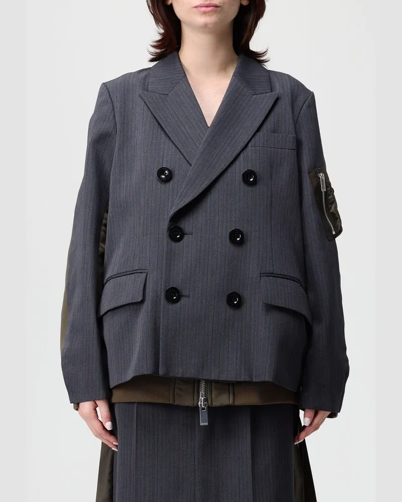 Sacai Blazer damen Grau