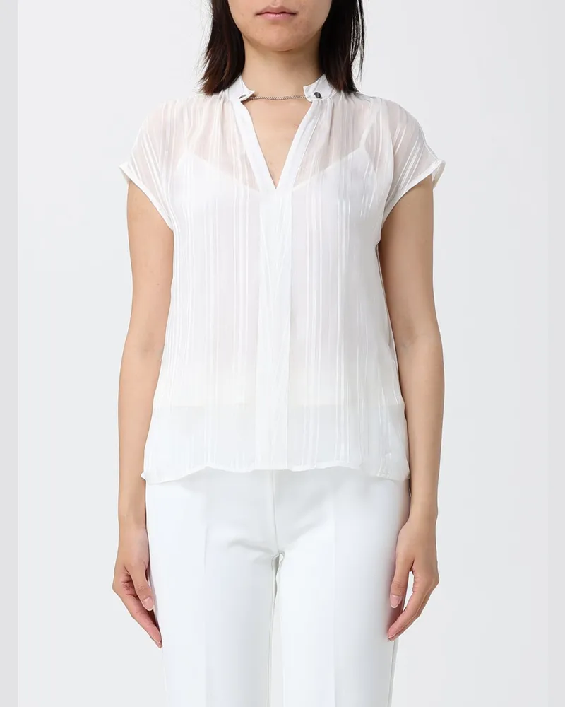 Liu Jo Viskosebluse mit Schmuckdetail Gelb