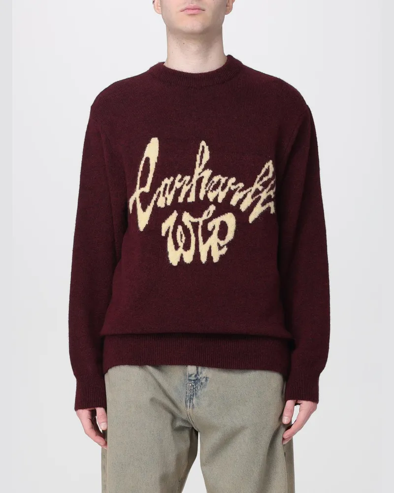 Carhartt WIP Pullover herren Burgunderrot