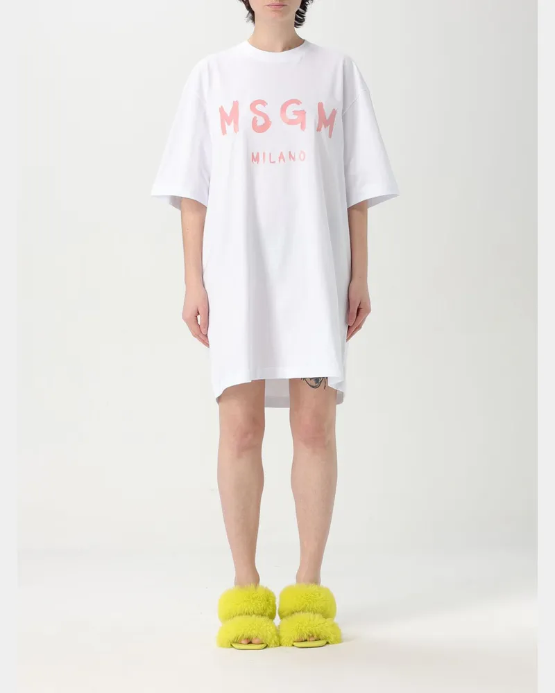 MSGM Kleider damen Weiß