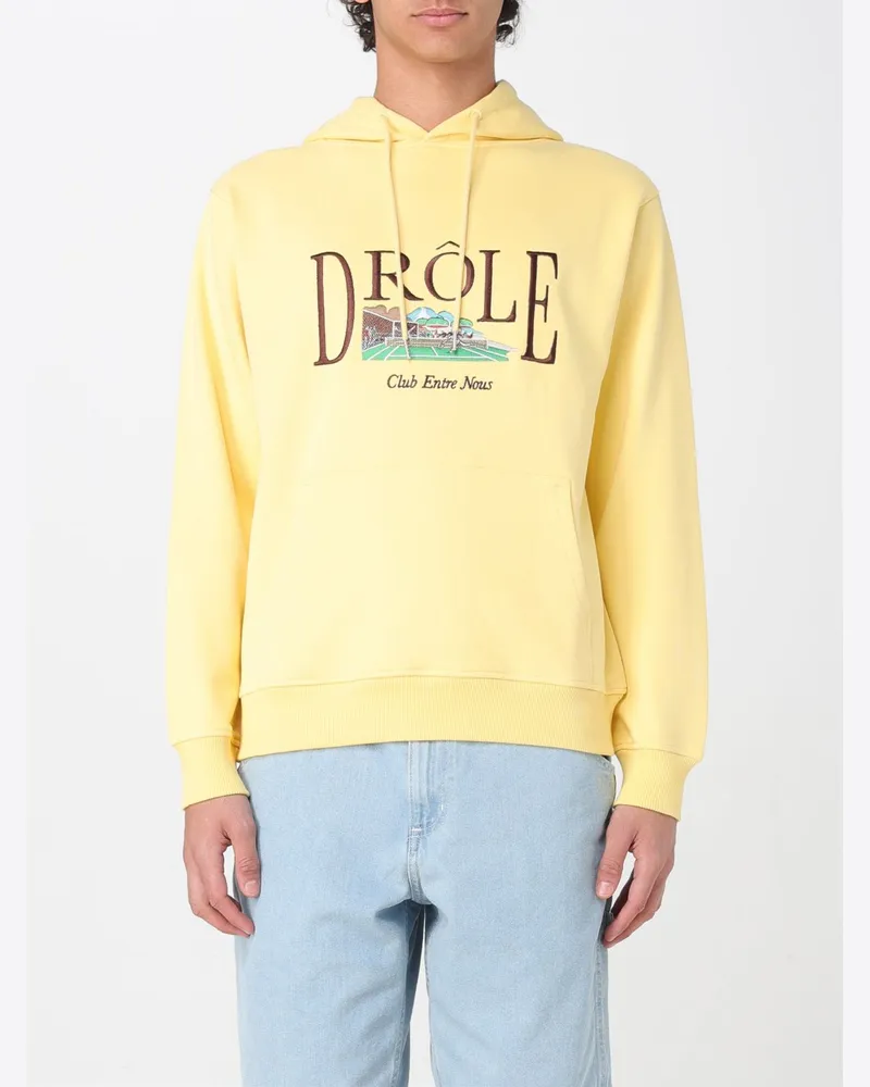 Drôle de Monsieur Sweatshirt herren Gelb