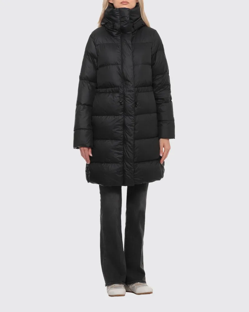 Canada Goose Montgomery Daunenjacke aus Nylon-Ripstop mit abnehmbarer Kapuze Schwarz