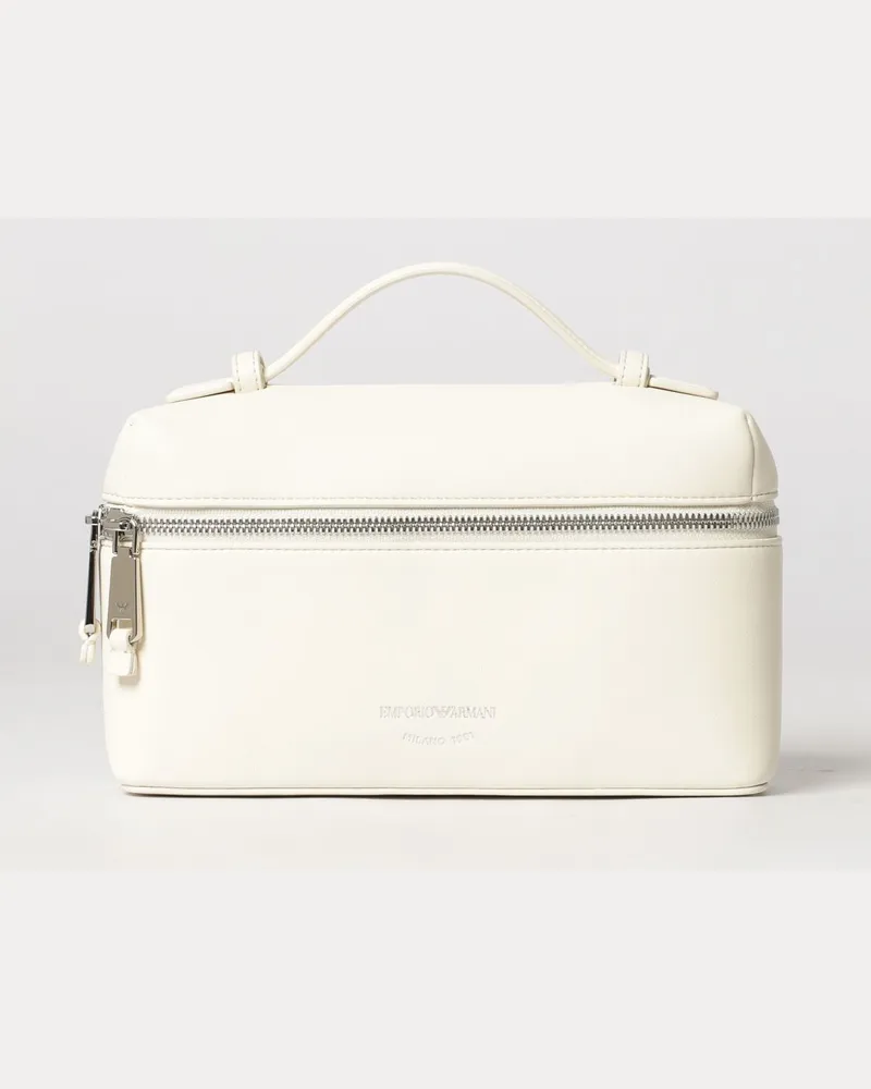 Emporio Armani Lilly Ledertasche Ivory