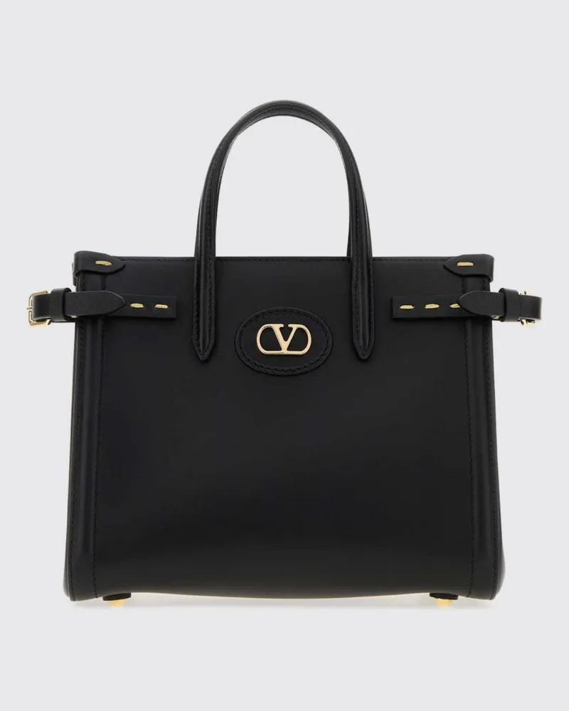Valentino Garavani Antibes Mini-Handtasche aus Leder mit VLogo Signature Schwarz