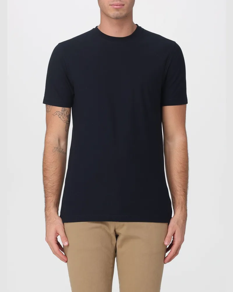 Zanone T-shirt herren Blau