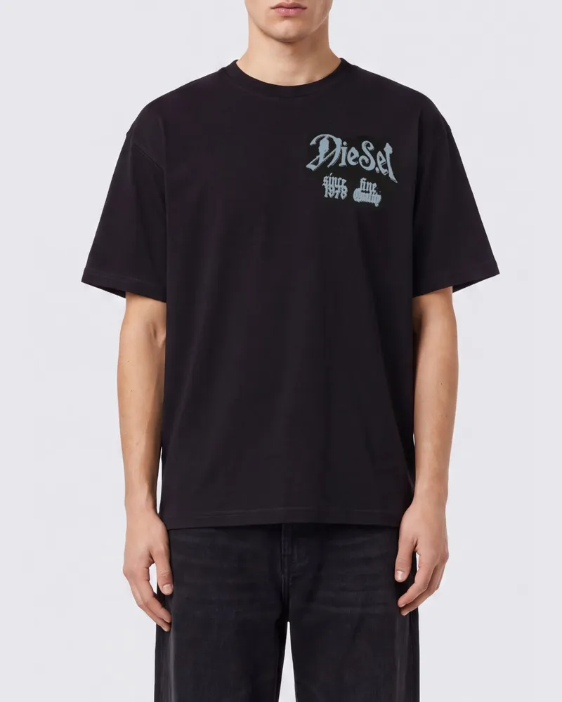 Diesel T-shirt herren Schwarz