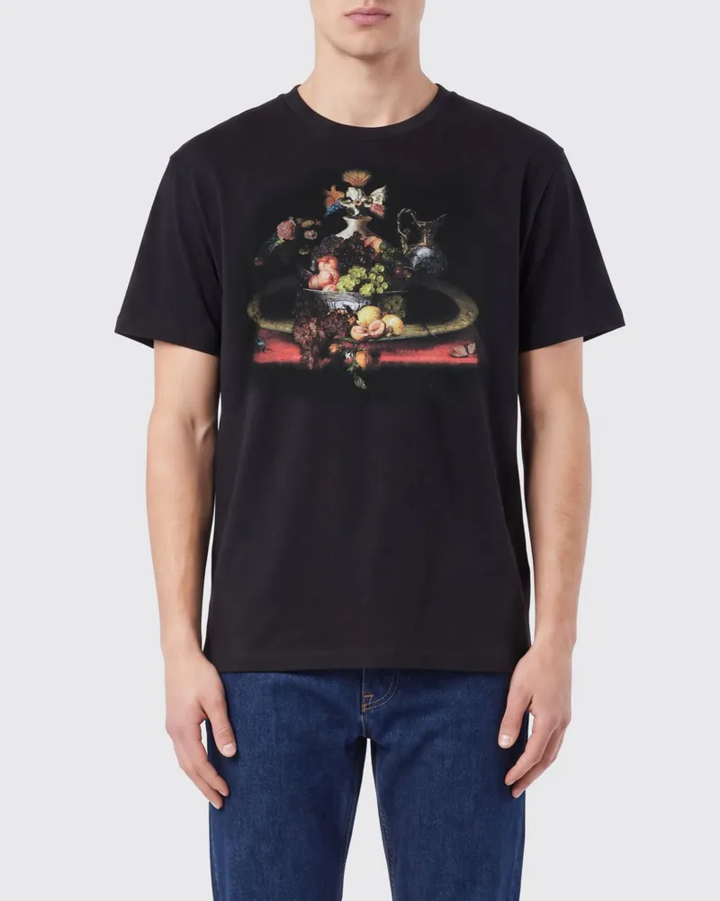Vivienne Westwood Baumwoll-T-Shirt mit Rundhalsausschnitt und Grafikprint Schwarz