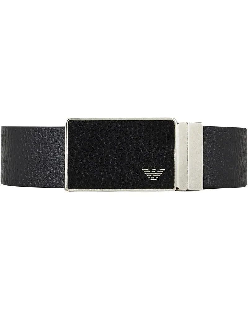 Emporio Armani Gürtel Belts Black schwarz Schwarz