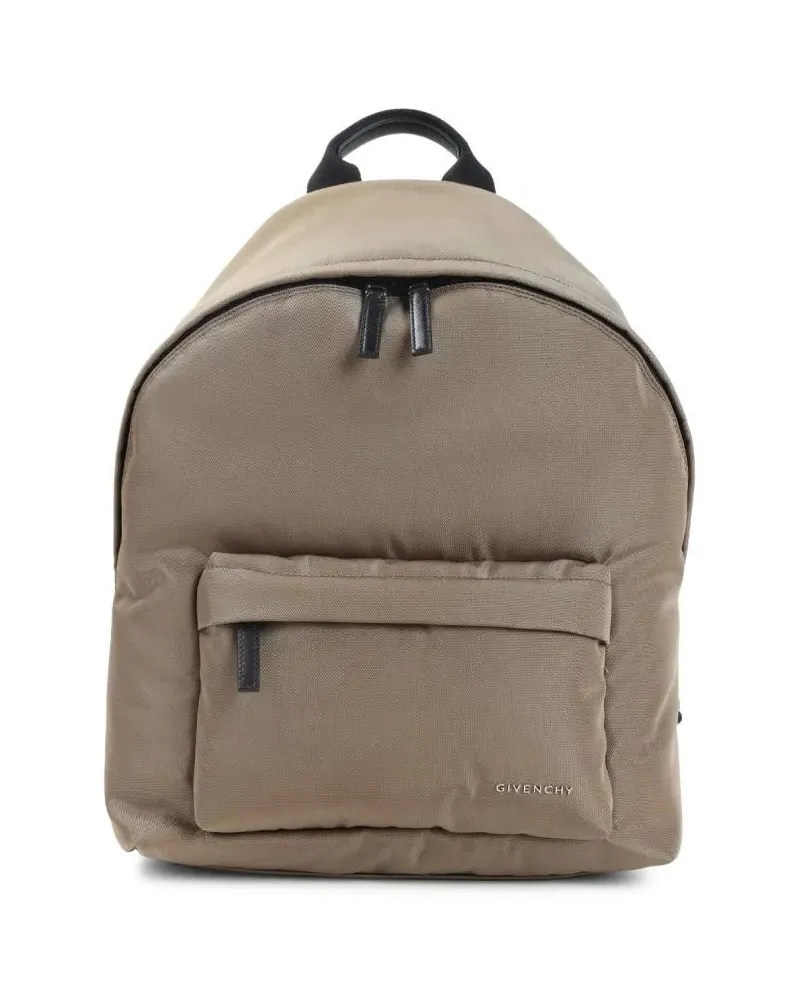 Givenchy Rucksäcke Rounded Silhouette Backpack With Textured Finish braun Braun