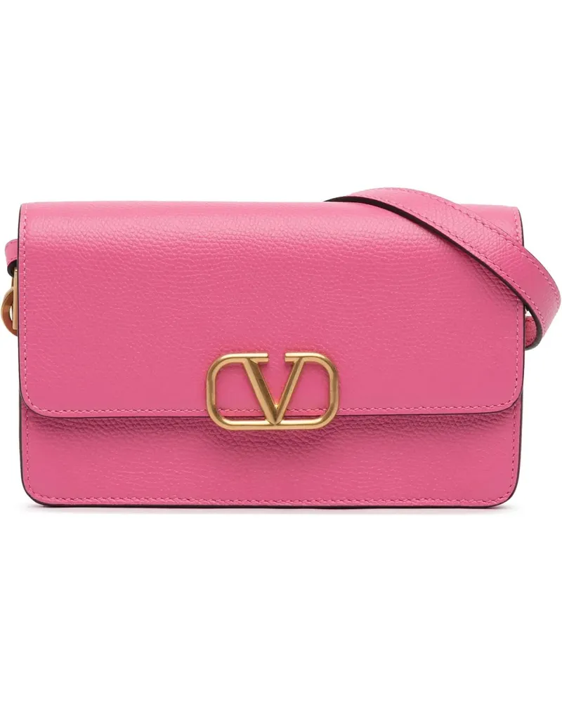 Valentino Garavani Hobo Bags Leather VLogo Convertible Bag rosa Gold