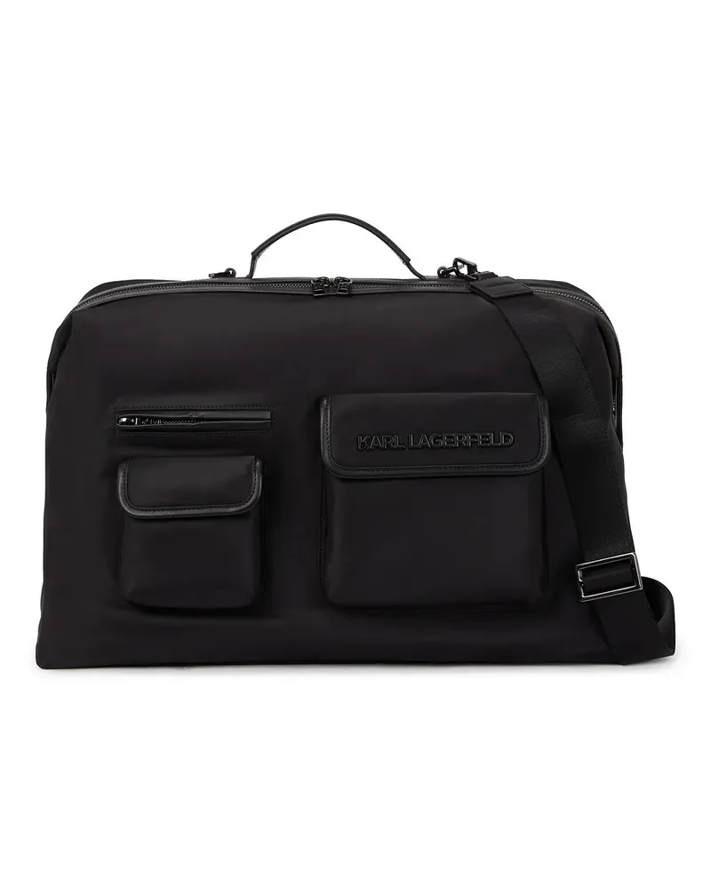 Karl Lagerfeld Shopper K/ESSENTIAL WEEKENDER-TASCHE AUS NYLON schwarz Schwarz