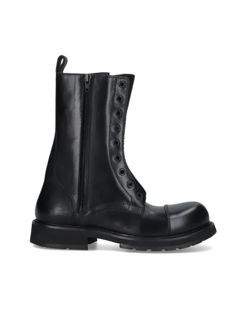 Balenciaga Stiefel Ankle-High Contemporary Black Boots With Sturdy So schwarz Schwarz
