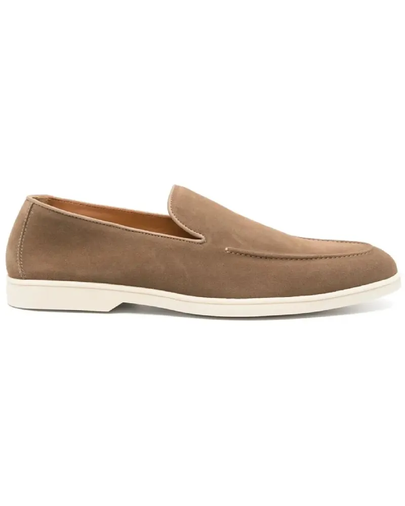 Doucal´s Loafer Brown Suede Moccasins bunt Bunt