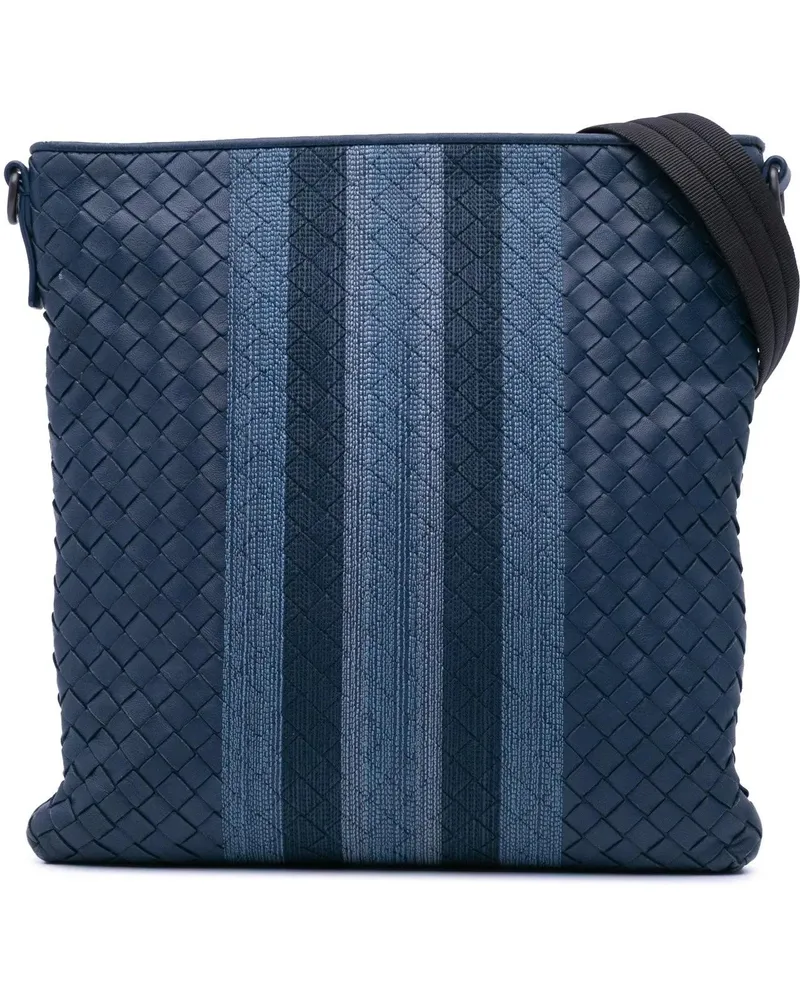 Bottega Veneta Hobo Bags Leather Intrecciato Crossbody blau Blau