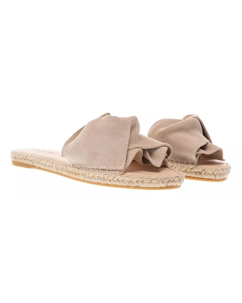 Espadrij Slipper & Pantoletten Plage Boucle Velour beige Beige
