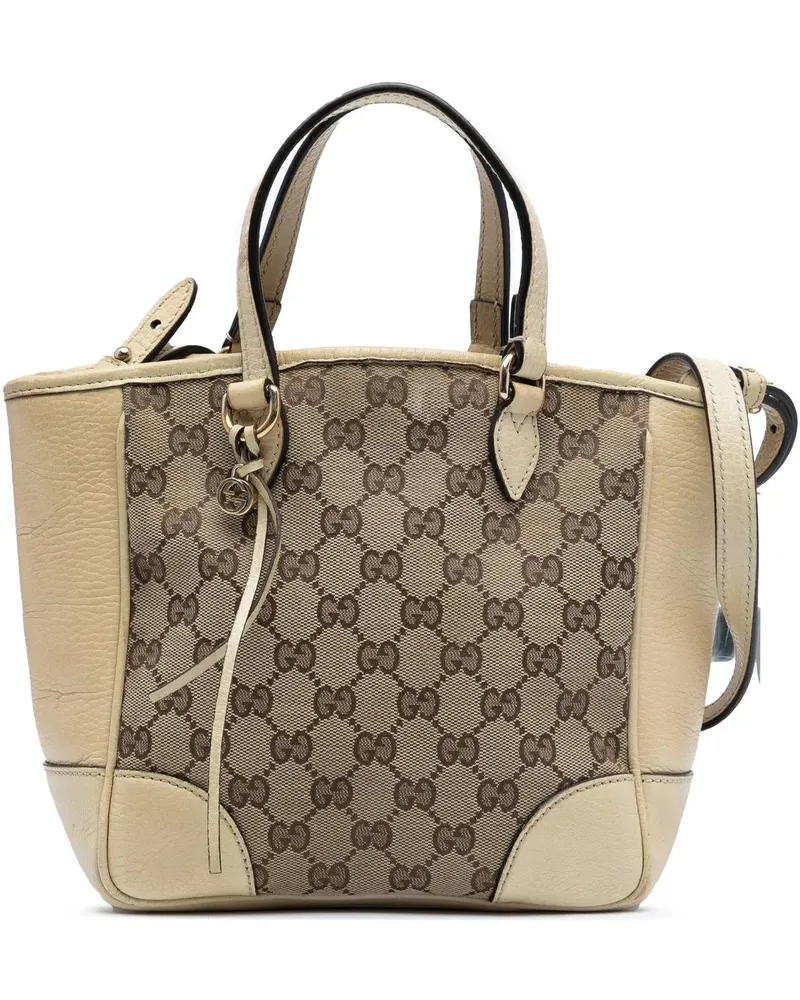Gucci Hobo Bags Small GG Canvas Bree Satchel braun Braun