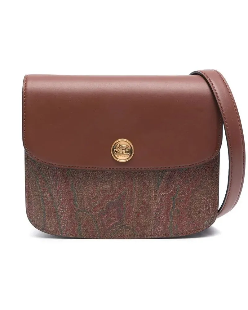 Etro Hobo Bags Paisley-Patterned Brown Crossbody Bag braun Braun
