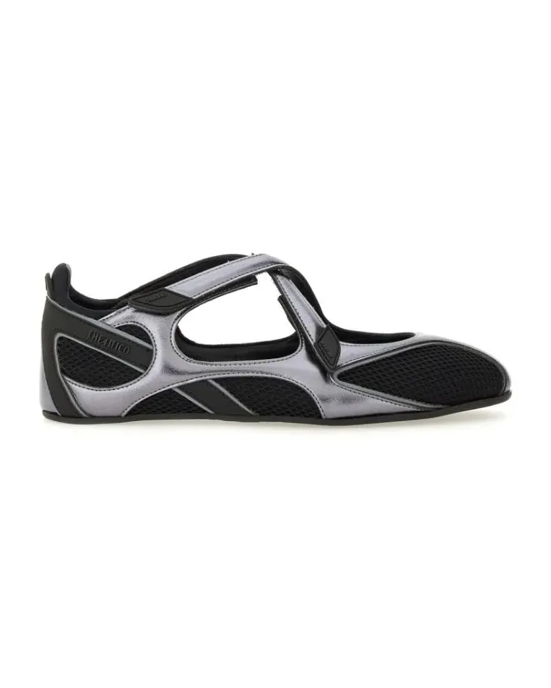 ATTICO Floor 1" Ballerina Flat schwarz Schwarz