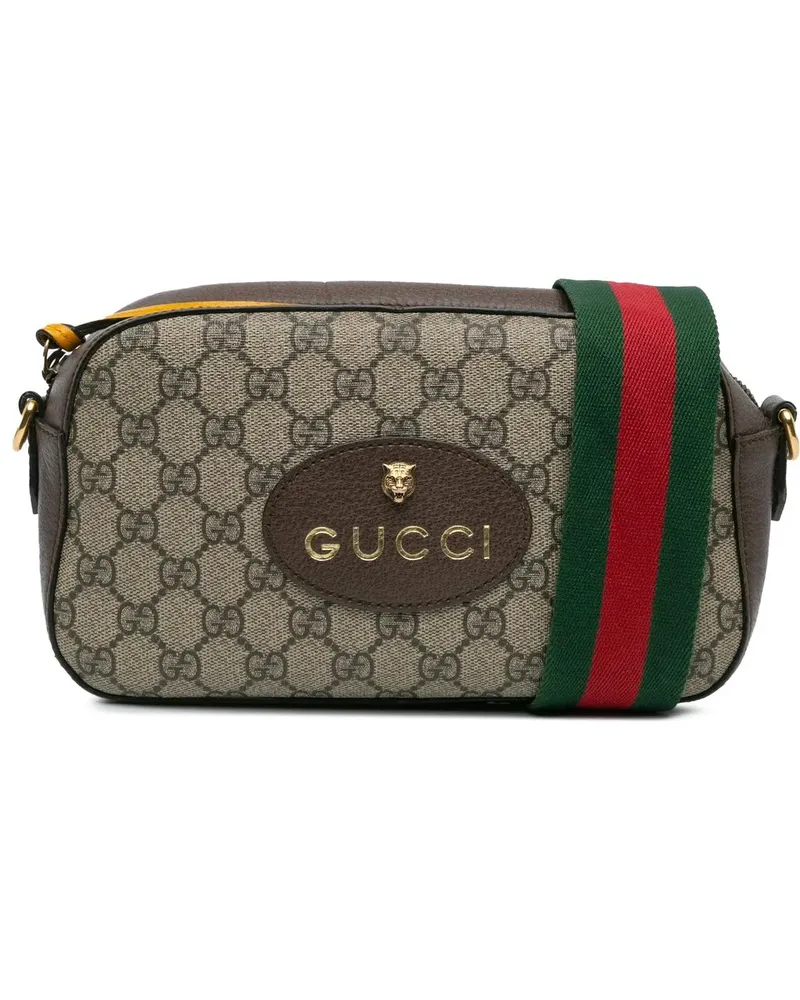 Gucci Hobo Bags 2000-2015 GG Supreme Web Neo Vintage Crossbody braun Braun