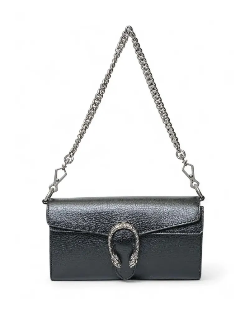 Gucci Hobo Bags Dionysus Long Double Black schwarz Schwarz