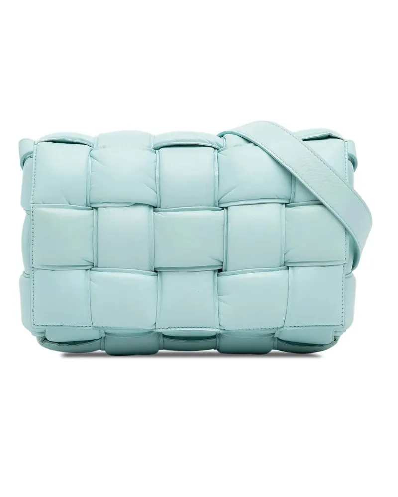 Bottega Veneta Hobo Bags Nappa Intrecciato Padded Cassette Crossbody blau Blau