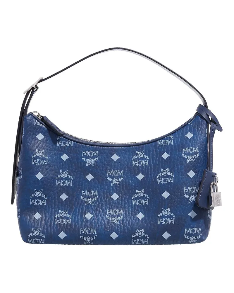 MCM Hobo Bags Aren Vi Hobo Sml 1F, One Size blau Blau