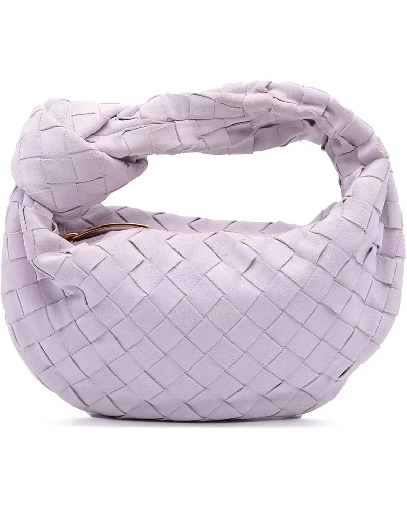 Bottega Veneta Hobo Bags Mini Suede Intrecciato Jodie orange Orange